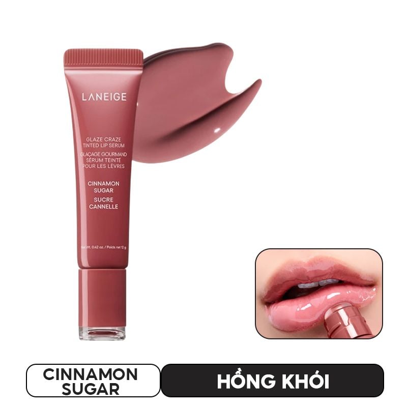 Son Dưỡng Có Màu Môi Căng Bóng Laneige Glaze Craze Tinted Lip Serum 12g