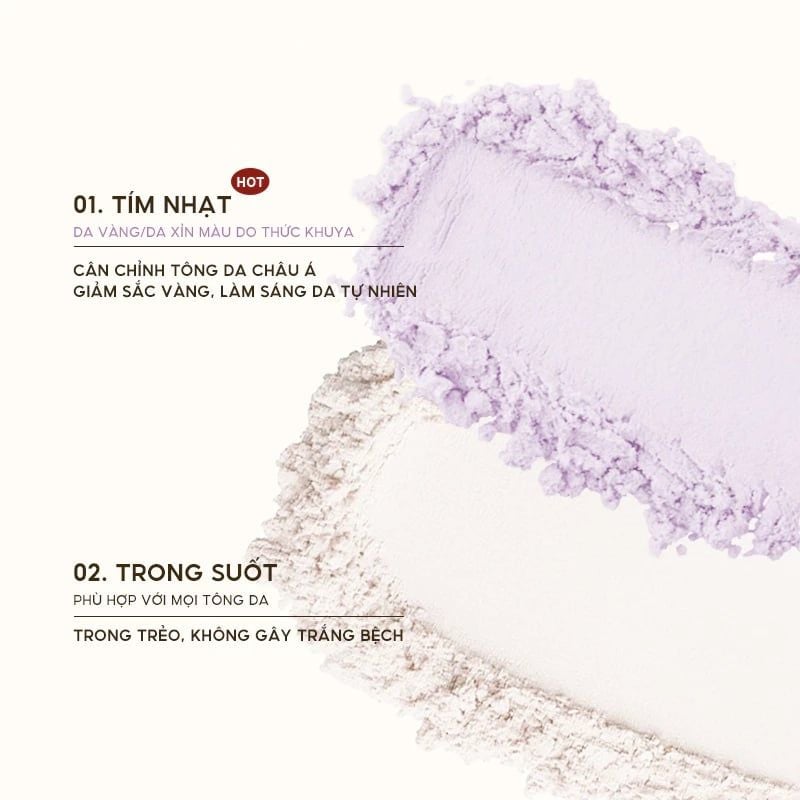 Phấn Phủ Dạng Bột Citrine Kiềm Dầu, Làm Đều Màu Da Clear Mist Loose Powder 10g
