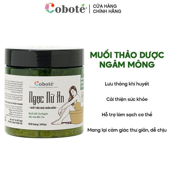  Muối Thảo Dược Ngâm Mông COBOTÉ Ngọc Nữ An 