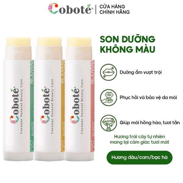  Son Dưỡng Môi Không Màu COBOTÉ Natural Lip Balm 5g 
