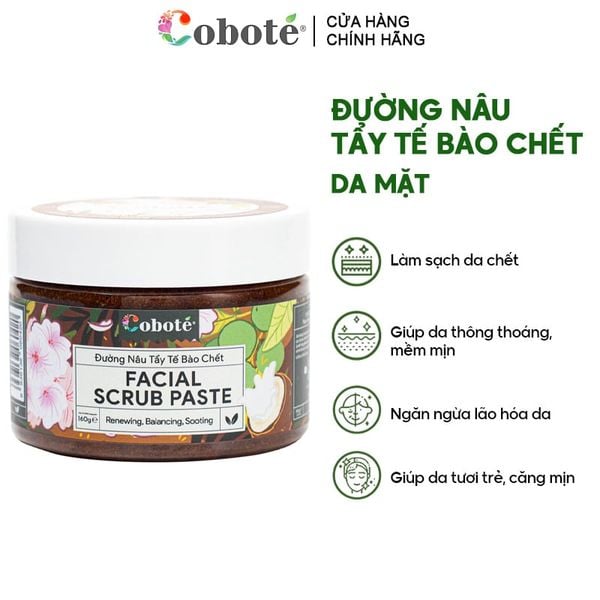  Tẩy Tế Bào Chết Da Mặt Đường Nâu COBOTÉ Facial Scrub Paste 