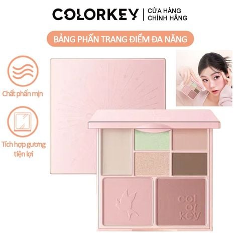 Bảng Phấn Mắt Colorkey 7 Ô Màu Đa Năng Embrace Nature Seven-Shade Makeup Palette