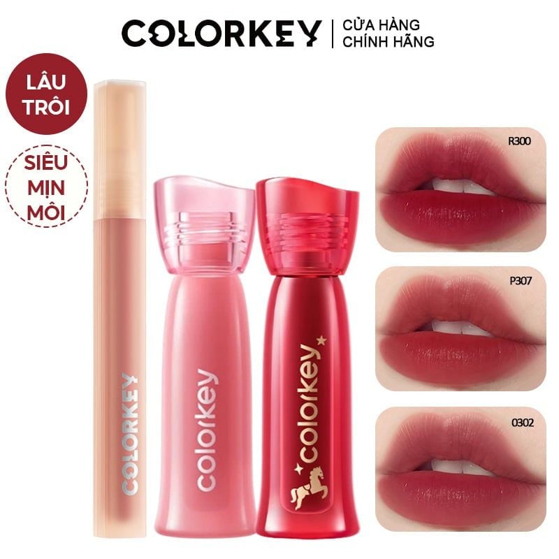 Son Kem Lì Colorkey Siêu Mịn Môi Soft Matte Water Tint