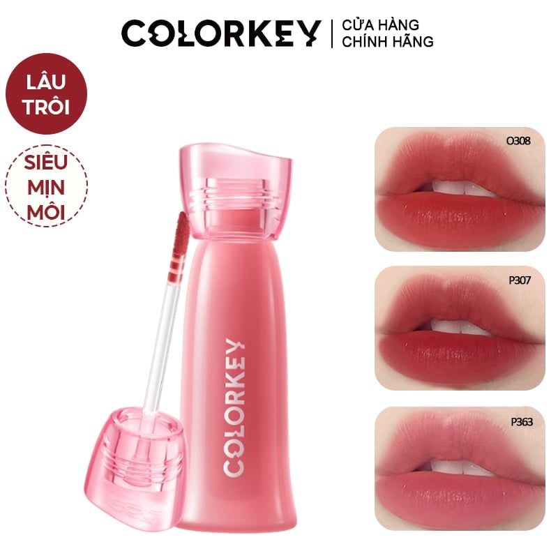 [New] Son Kem Lì Colorkey Siêu Mịn Môi Soft Matte Water Tint 2.5g