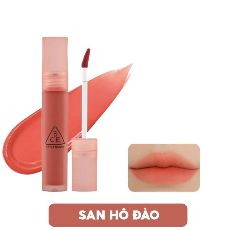 (TEST) Son Kem Lì 3CE Mịn Mượt Nhẹ Môi Blur Water Tint 4.6g