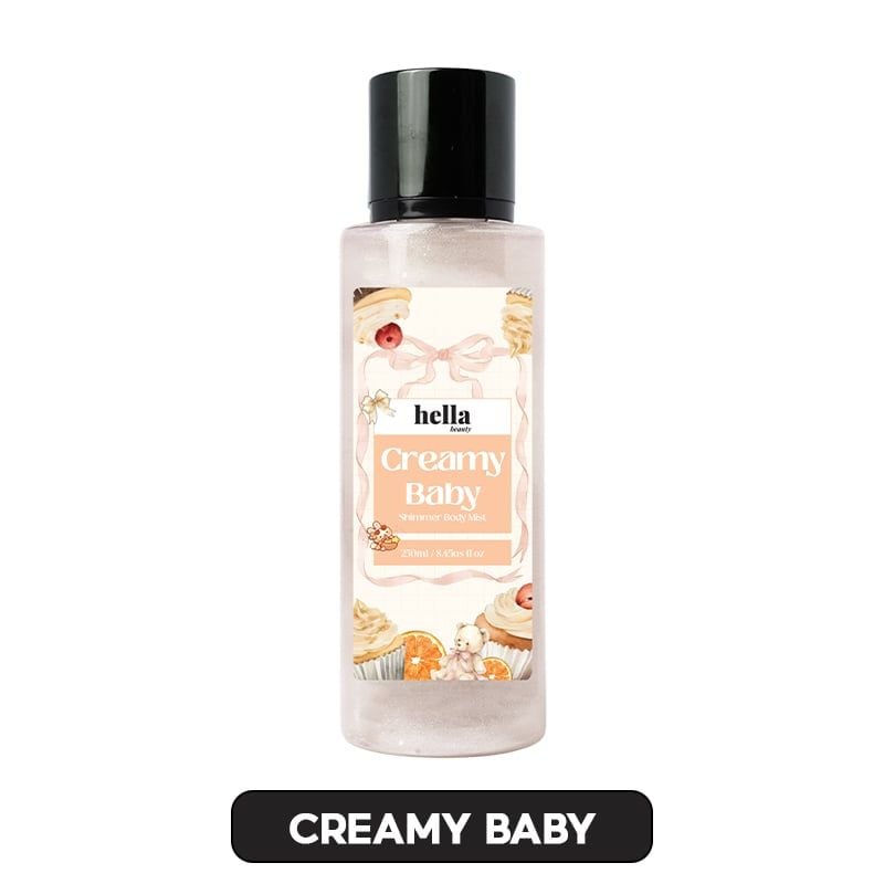 Xịt Thơm Có Nhũ Hương Trái Cây Hella Beauty Shimmer Body Mist 250ml