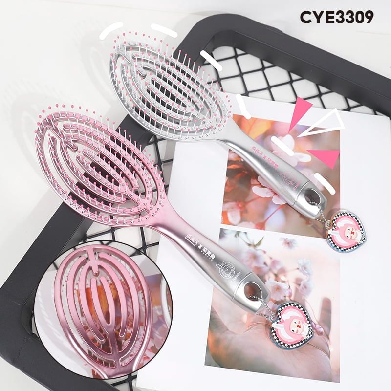 Lược Gỡ Rối, Giữ Nếp, Massage Da Đầu Phong Cách Thời Trang Rowsenhoo (Màu Ngẫu Nhiên)