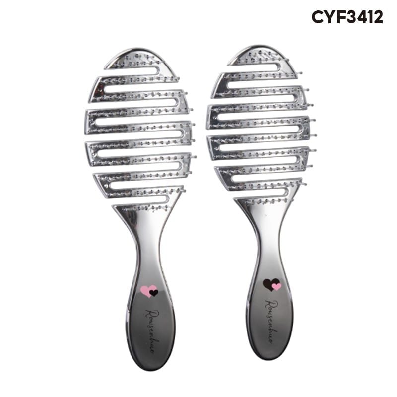 Lược Gỡ Rối, Giữ Nếp, Massage Da Đầu Phong Cách Thời Trang Rowsenhoo (Màu Ngẫu Nhiên)