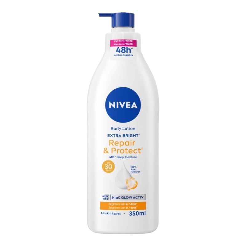 Sữa Dưỡng Thể Nivea Hỗ Trợ Dưỡng Sáng, Giúp Da Đàn Hồi, Căng Mịn Nivea Body Lotion Extra Bright