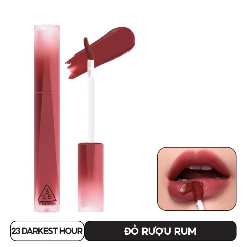 Son Kem Lì 3CE Nhung Lì Velvet Lip Tint Plush