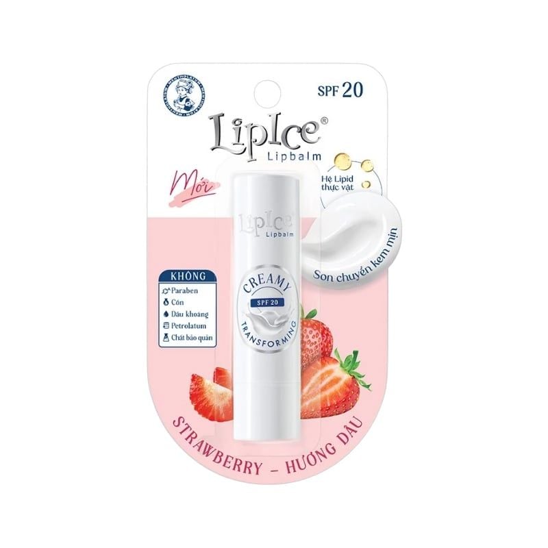 Son Dưỡng Không Màu LipIce Chuyển Kem Mịn Creamy Lipbalm