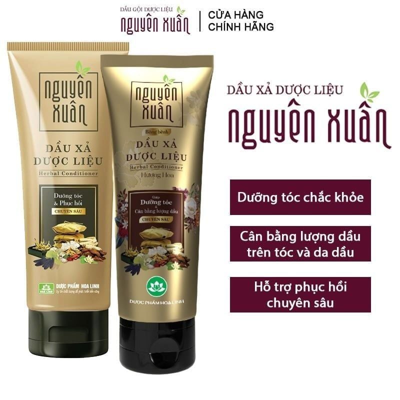 Dầu Xả Dược Liệu Nguyên Xuân Giúp Tóc Suôn Mượt, Bồng Bềnh Herbal Conditioner