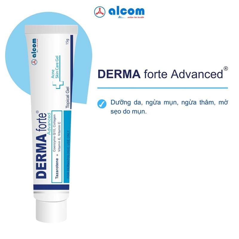 Gel Derma Forte Topical Gel 15g Hỗ Trợ Giảm Mụn, Giảm Thâm 15g
