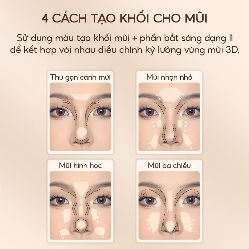 Phấn Bắt Sáng Và Tạo Khối VEECCI Easy Blend Highlight & Contour Palette