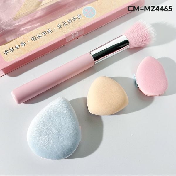  Set Bông Mút Và Cọ Trang Điểm TTR Brush and Makeup Puff Set 