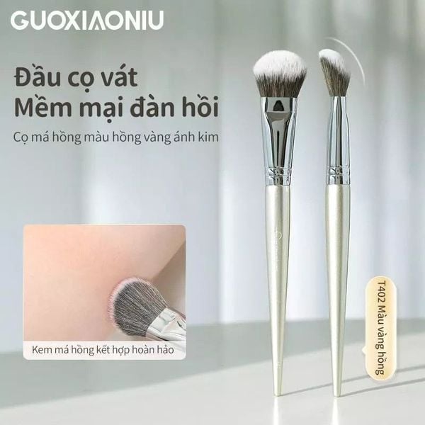  Cọ Má Hồng Vát Guoxiaoniu Rose Gold #402 Slope Blush Brush 