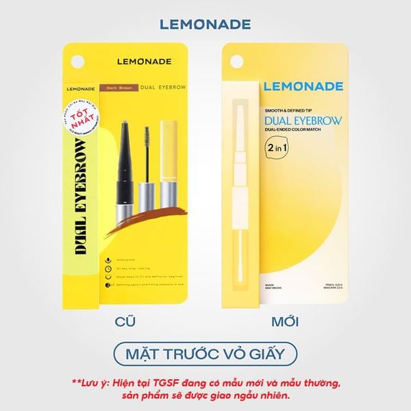  Chì Kẻ Mày Hai Đầu Lemonade Tiện Lợi Cho Lông Mày Hoàn Hảo Dual Eyebrow 