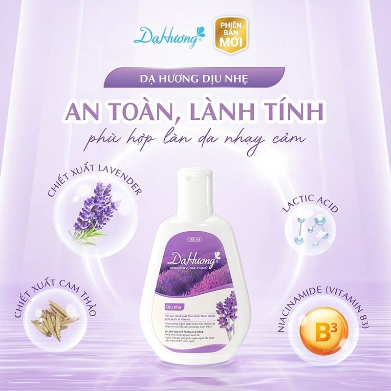 Dung Dịch Vệ Sinh Phụ Nữ Dạ Hương 100ml (Che tên sản phẩm khi giao hàng)