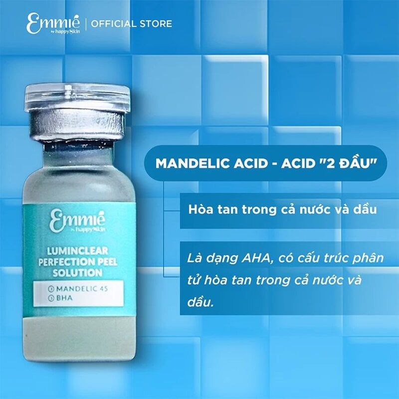 Dung Dịch Peel Da, Căng Bóng Da & Ngừa Mụn Emmié by Happyskin Luminclear Perfection Peel Solution 2ml