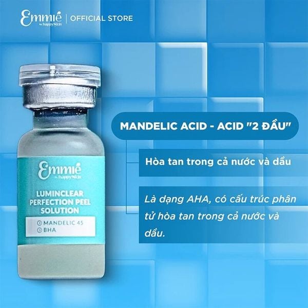  Dung Dịch Peel Da, Căng Bóng Da & Ngừa Mụn Emmié by Happyskin Luminclear Perfection Peel Solution 2ml 