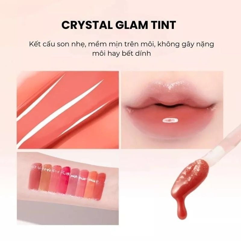 Son Tint Bóng Clio Crystal Glam Tint 3.4g