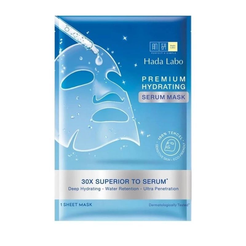 Mặt Nạ Tinh Chất Hada Labo Dưỡng Ẩm, Làm Dịu Da, Cải Thiện Mụn Premium Serum Mask 23g