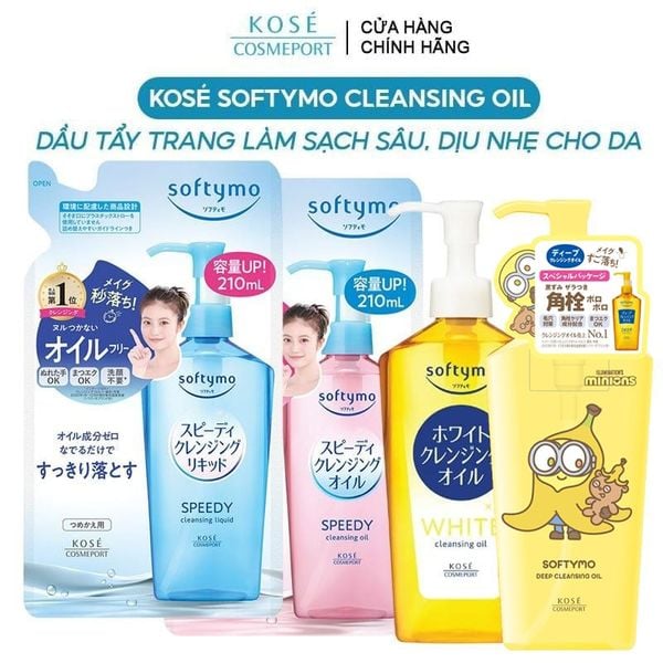  Dầu Tẩy Trang Kosé Làm Sạch Sâu, Dịu Nhẹ Cho Da Softymo Cleansing Oil 
