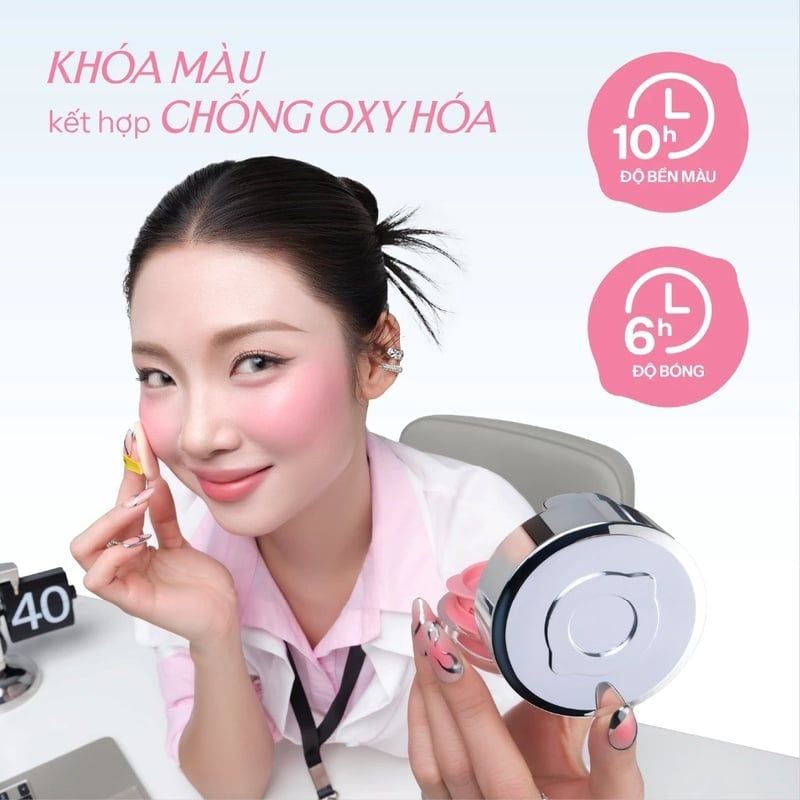 Má Hồng Lemonade Dạng Cushion, Căng Bóng Mirror Mirror Blush Cushion 8g