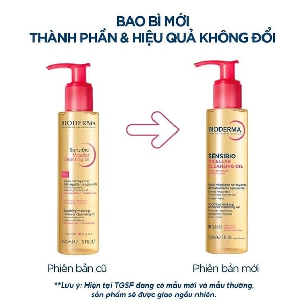 Dầu Tẩy Trang Bioderma Làm Sạch Sâu Sensibio Micellar Cleansing Oil 150ml 