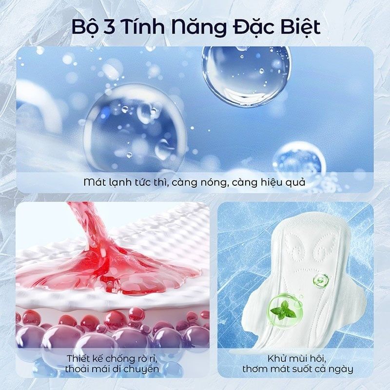 Băng Vệ Sinh UUcare Kháng Khuẩn Ngày Và Đêm Cool Tech 28cm (Che tên sản phẩm khi giao hàng)