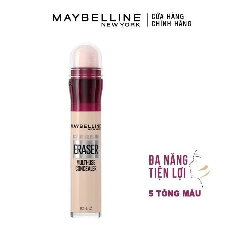 Bút Che Khuyết Điểm Maybelline Đa Năng Che Phủ Hoàn Hảo Instant Age Rewind Eraser Multi-Use Concealer SPF 30 6ml