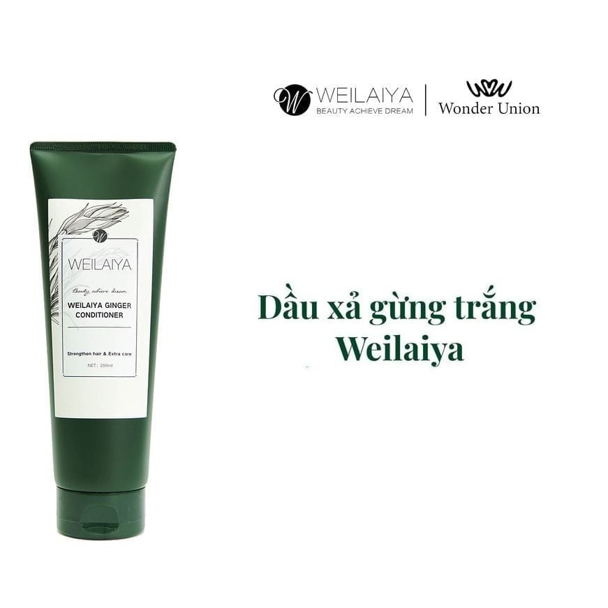 Dầu Xả Dưỡng Ẩm Tóc, Chiết Xuất Gừng, Hà Thủ Ô Weilaiya Ginger Conditioner 250ml