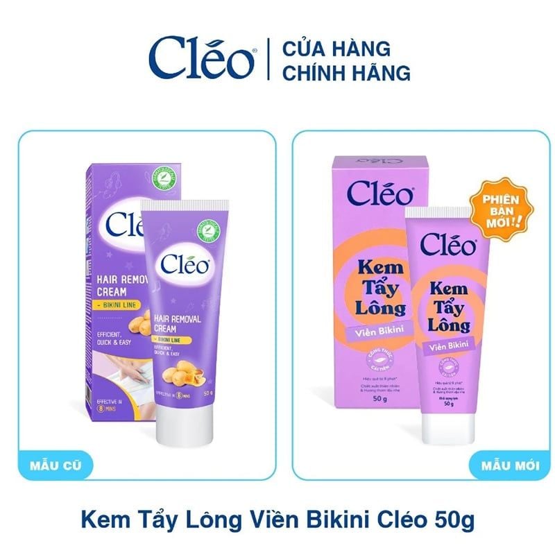 Kem Tẩy Lông Viền Bikini CLEO Từ Khoai Tây & Mật Ong Hair Removal Cream - Bikini Line 50g