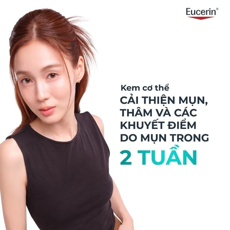 Kem Dưỡng Thể Eucerin Cho Da Mụn Thâm, Hỗ Trợ Mờ Thâm Mụn, Dưỡng Ẩm Dermopure Clinical Correcting Body Care 200ml