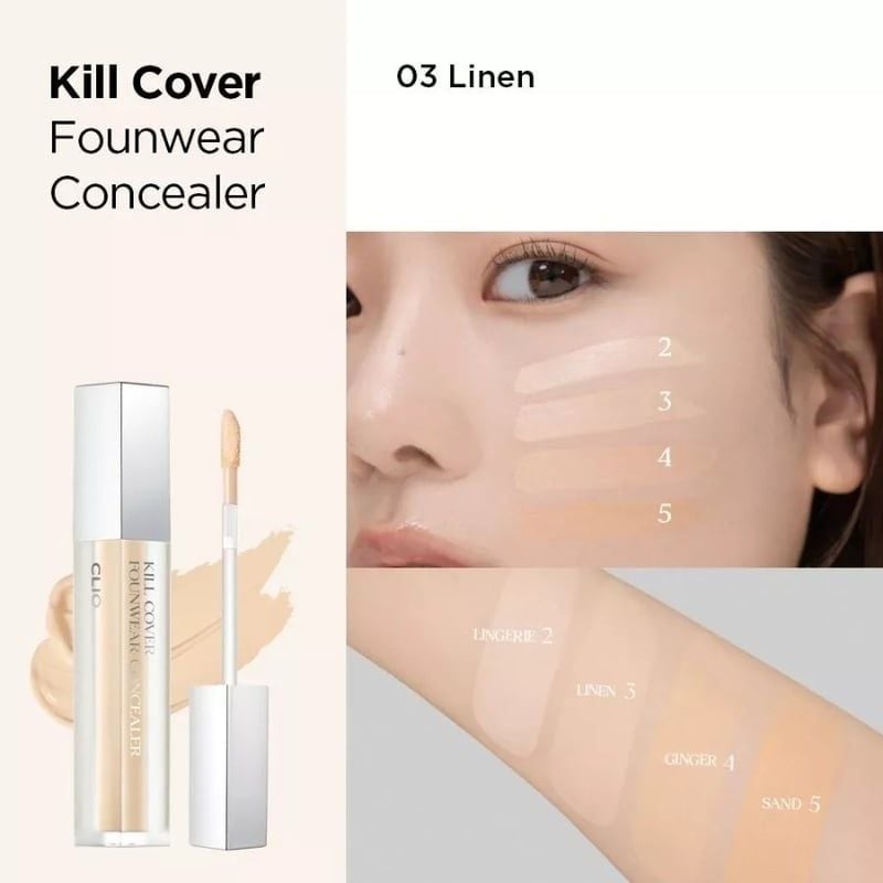 Kem Che Khuyết Điểm Clio Kill Cover Founwear Concealer 6g