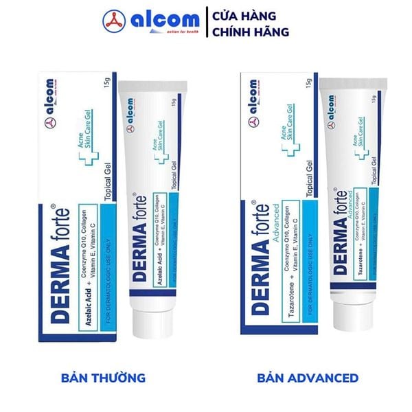  Gel Derma Forte Topical Gel 15g Hỗ Trợ Giảm Mụn, Giảm Thâm 15g 