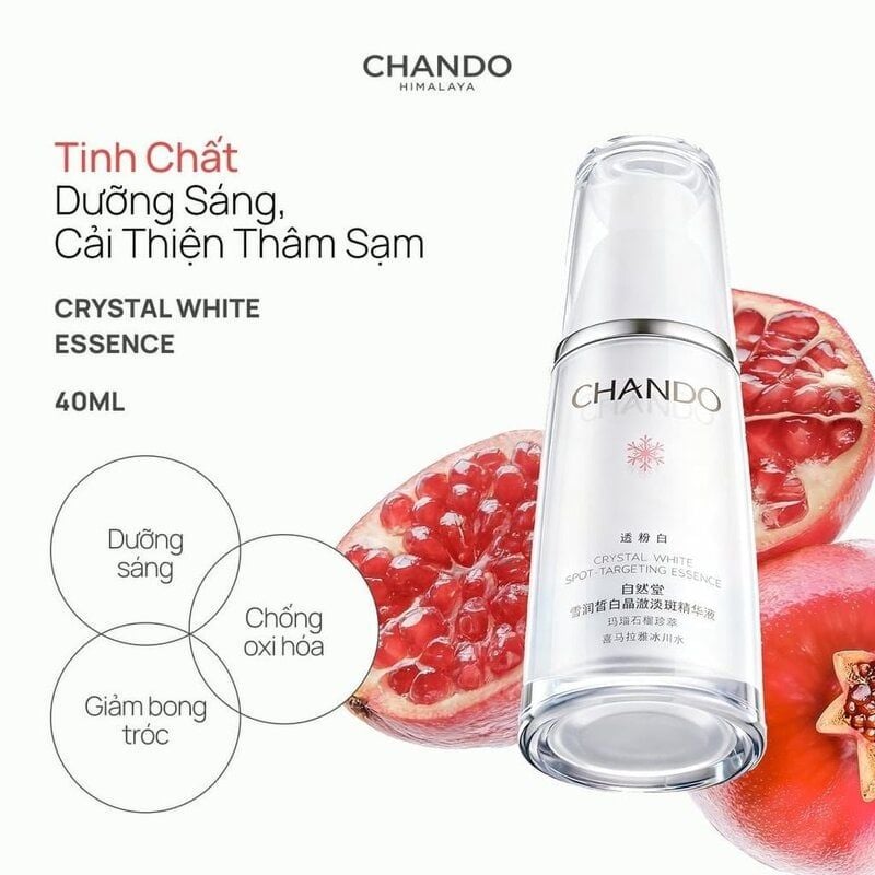 Tinh Chất Chando Himalaya Hỗ Trợ Làm Sáng Da, Mờ Thâm Nám Crystal White Spot-Targeting Essence 40ml