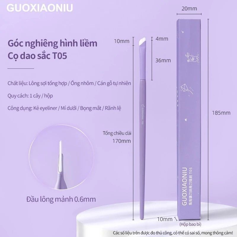 Cọ Kẻ Mắt Guoxiaoniu Bunny Eyeliner Brush - T05