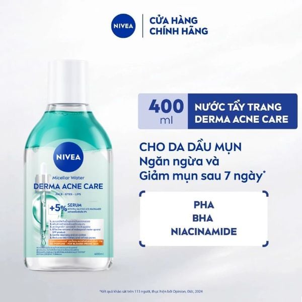  Nước Tẩy Trang Nivea Micellar Water 400ml 