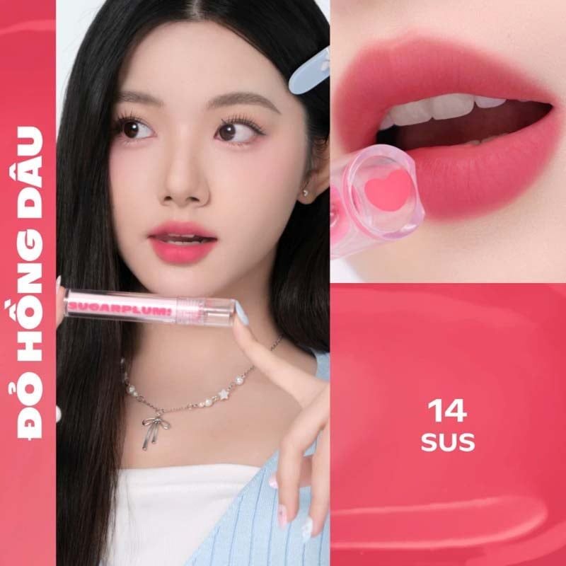 [SUGARPLUM BY OFÉLIA] Son Tint Lì Thuần Chay Siêu Nhẹ Môi OFÉLIA Sugarplum MistyNow Blurring Tint 3.8g