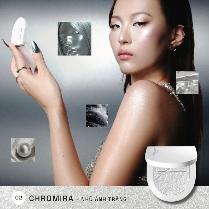 Phấn Bắt Sáng Trendy Beauty Chromarise Holo Highlighter 3.5g