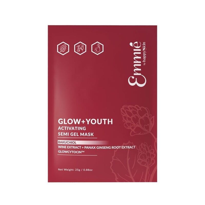 Mặt Nạ Dưỡng Da Emmié by Happyskin Hỗ Trợ Trẻ Hóa, Căng Bóng Mờ Nhăn Glow + Youth Activating Semi Gel Mask