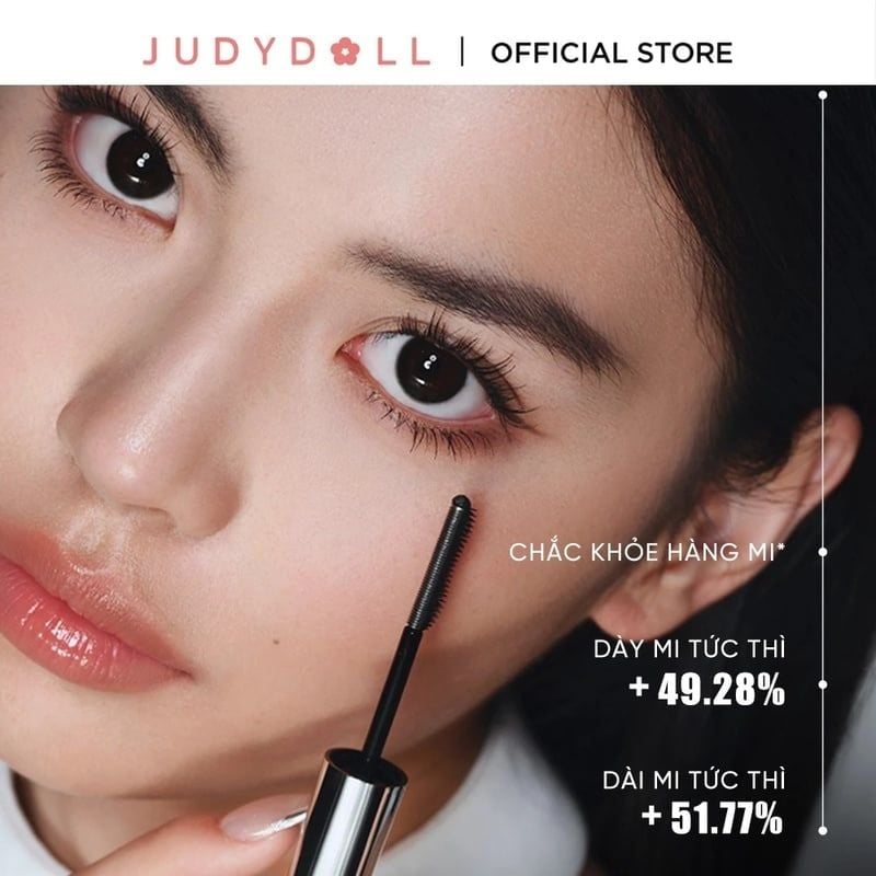 Mascara Judydoll Đầu Lược Sắt Giúp Mi Siêu Tơi, Cong Dài Feather Lash Iron Mascara 01 Black 3g