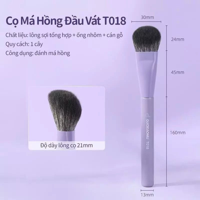 Cọ Má Hồng Nghiêng Guoxiaoniu Bunny Sloped Blush Brush