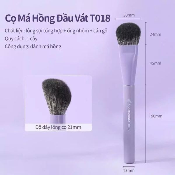  Cọ Má Hồng Nghiêng Guoxiaoniu Bunny Sloped Blush Brush 