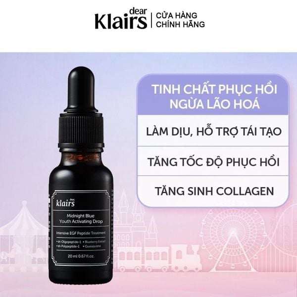  Serum Klairs Làm Dịu, Phục Hồi Da Klairs Midnight Blue Youth Activating Drop 20ml 