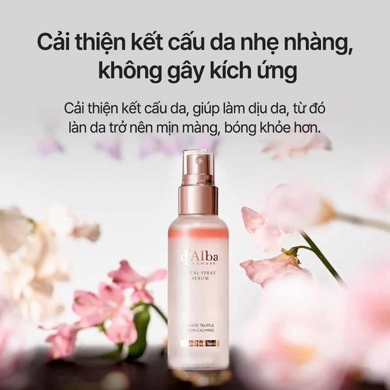 Serum d'Alba Tinh Chất Dưỡng Cấp Ẩm, Làm Dịu Da White Truffle Vital Spray Serum 100ml