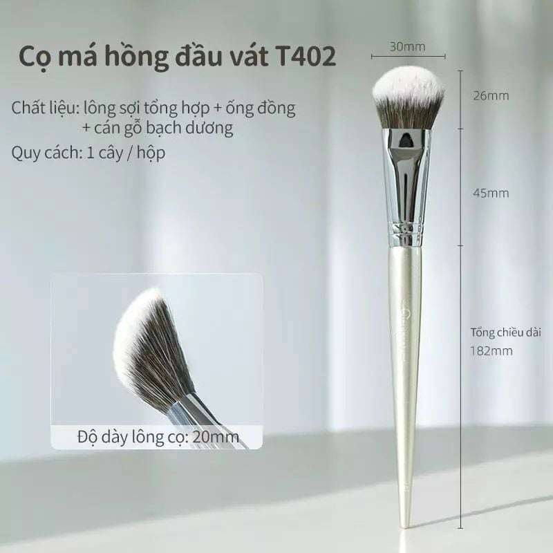 Cọ Má Hồng Vát Guoxiaoniu Rose Gold #402 Slope Blush Brush