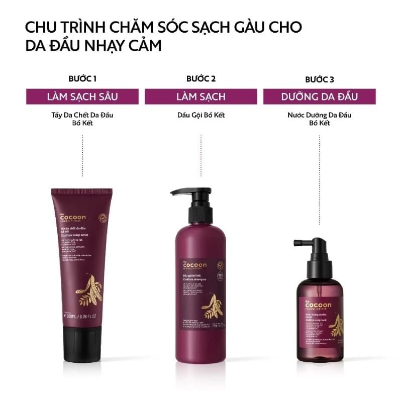 Dầu Gội Bồ Kết Cocoon Gleditsia Shampoo