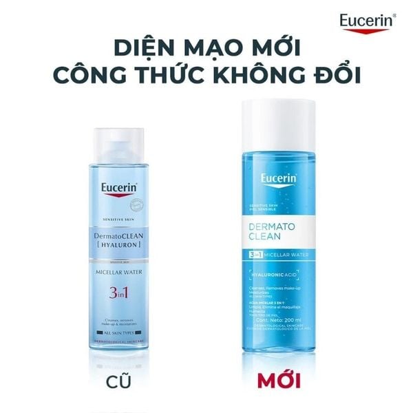  Nước Tẩy Trang Eucerin Dịu Nhẹ Cấp Ẩm Cho Da Nhạy Cảm Eucerin Dermatoclean Micellar 3In1 400ml 